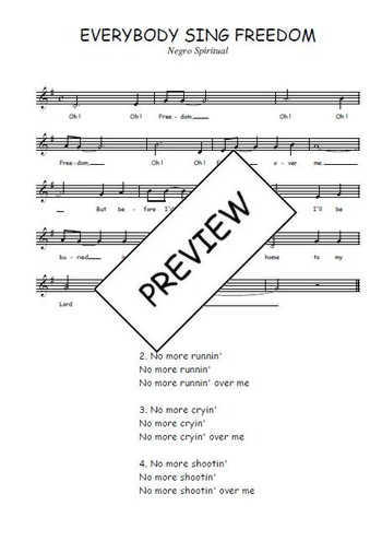 Everybody sing freedom